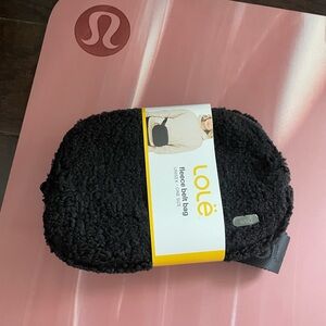 Lolë Black Fleece Belt Bag